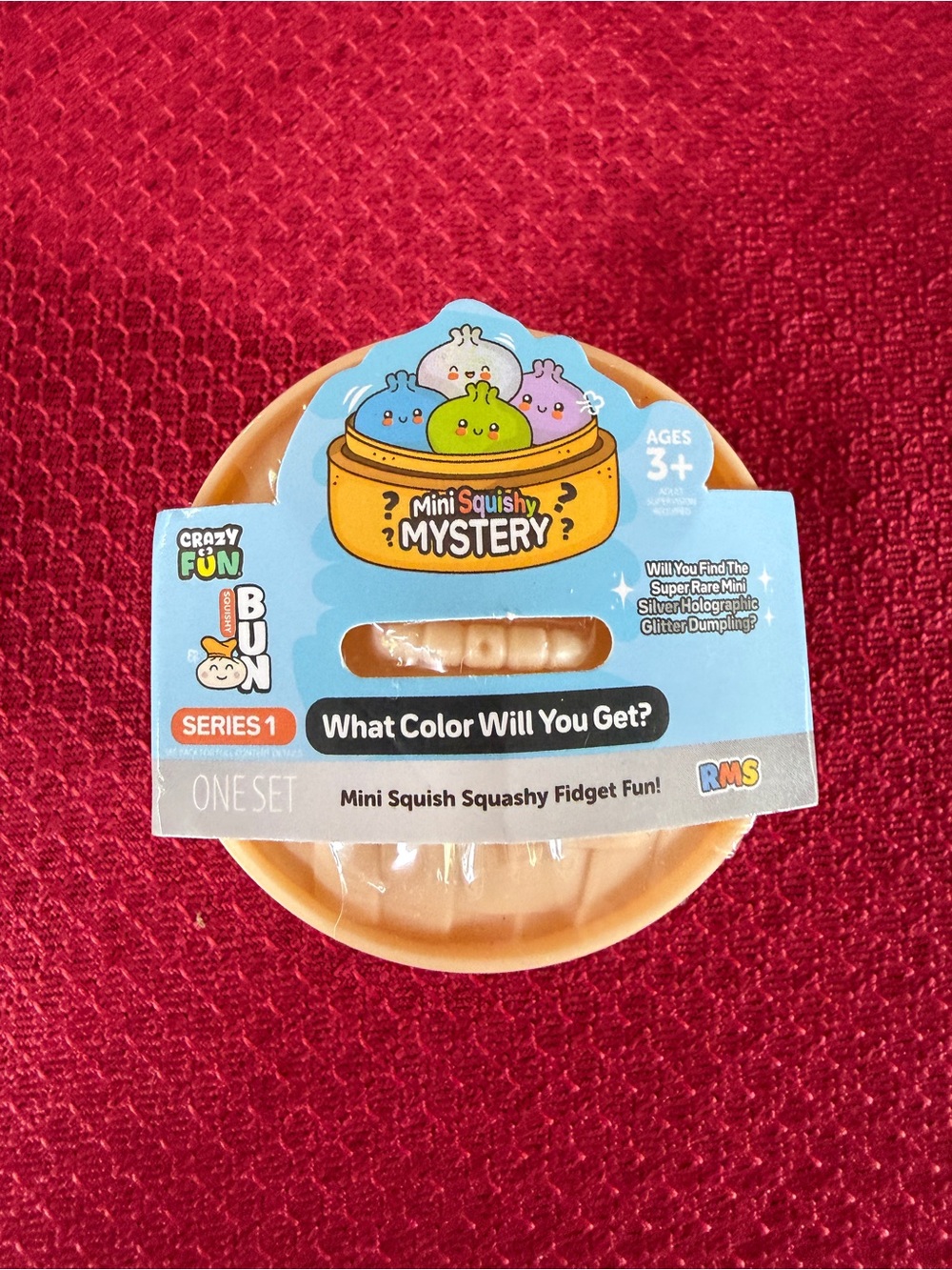 New Crazy Fun Bun Series 1 Mini Squishy Mystery Dumpling 2" Squeezy Toy 3+